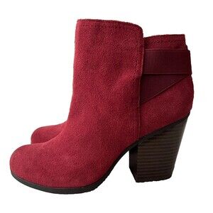 NEW Size 8 Reaction KENNETH COLE Bootie Red Suede Ankle Boots Might Make It